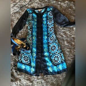 Michael Kors Blue and Black Dress